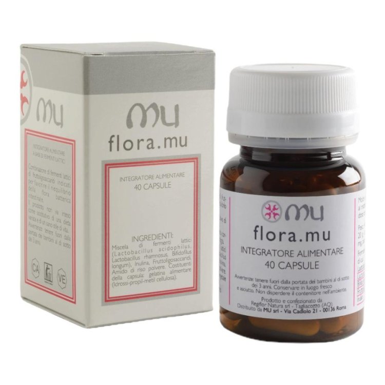 Mu Flora Integratore Alimentare per Flora Intestinale 40 Capsule