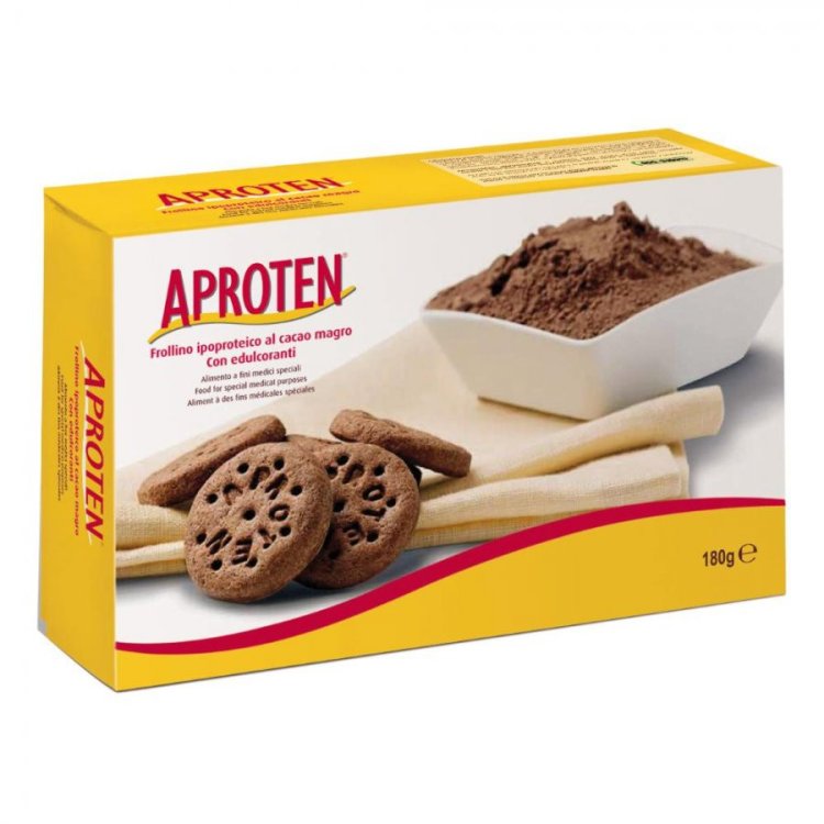 Aproten Frollini al Cacao Magro Biscotti Ipoproteici Senza Zucchero da 180g