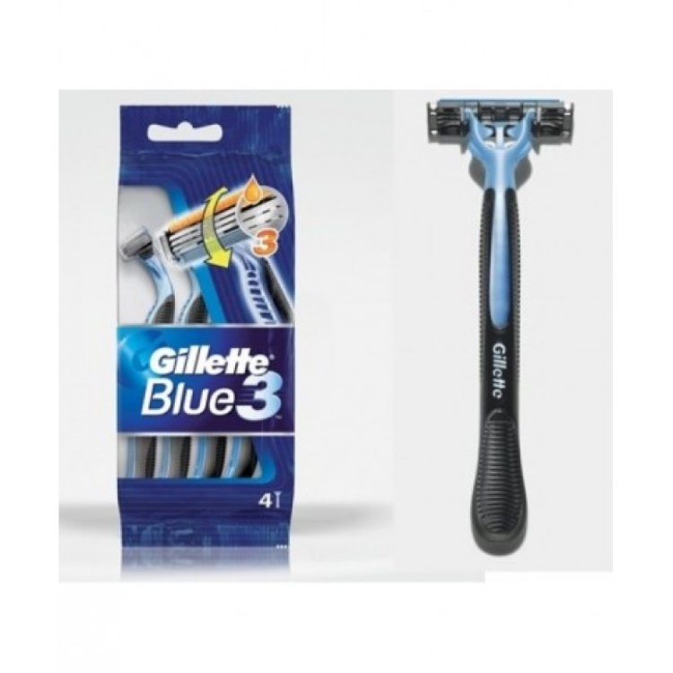Gillette Blue 3 Rasoio Usa e Getta 4 Pezzi