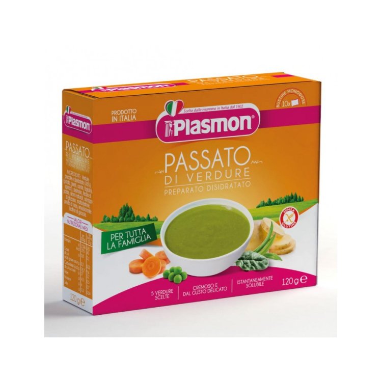Plasmon Passato di Verdure Disidratato Senza Glutine per Infanzia 10 Bustine