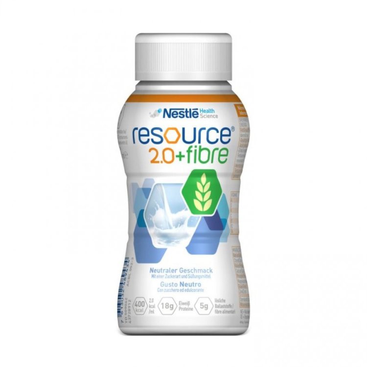 Nestle Resource 2.0+ Fibre Neutro Integratore Nutrizionale per Malnutrizione 200ml