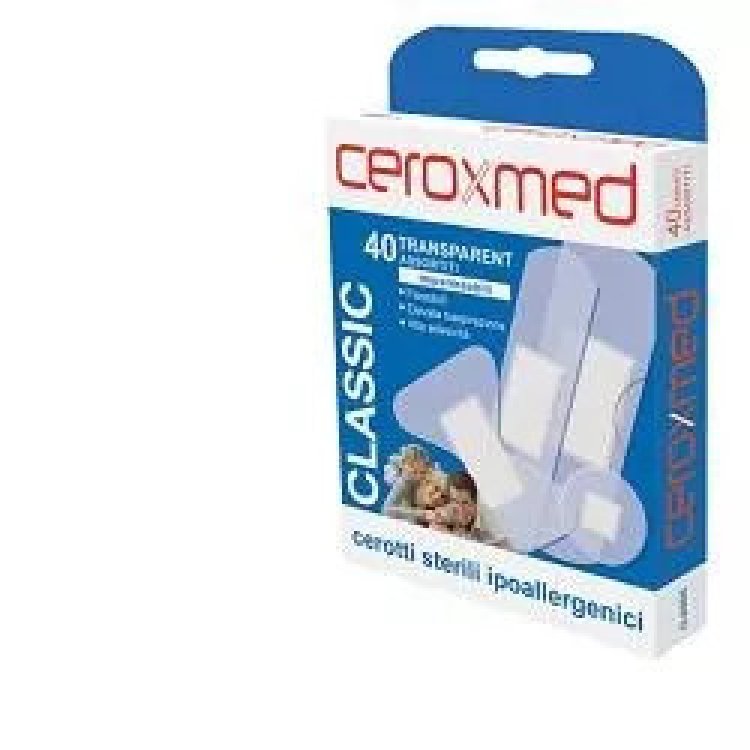 Ceroxmed Classic Cerotti Trasparenti Ipoallergenici Sterili 40 Pezzi