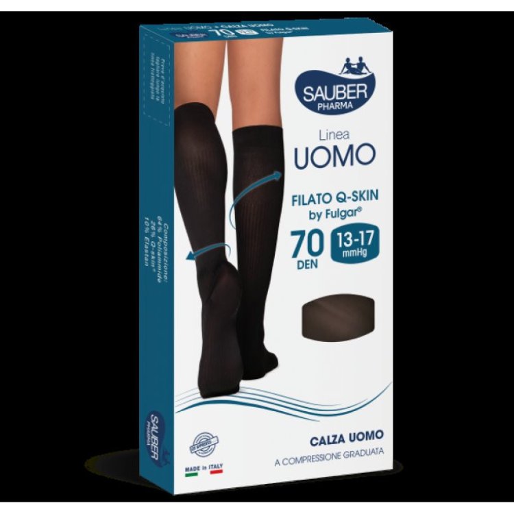 Essegi Previus Men Reg.Blu Calze Preventive Super Leggere con Ioni Argento