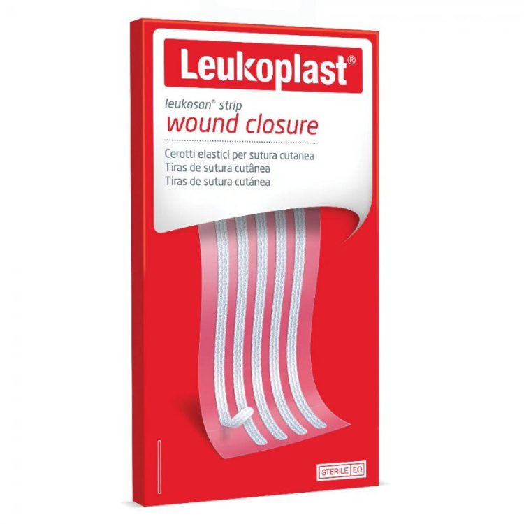 Leukosan Strip Cerotti Sutura Elastici 3x75mm 10 Pezzi - Parafarmaco