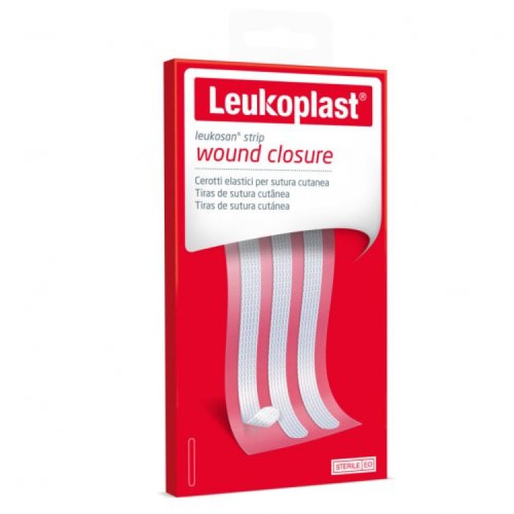 Leukosan Strip Cerotti Sutura Cutanea 6x75mm 2x3 Pezzi Dispositivo Medico Sterile