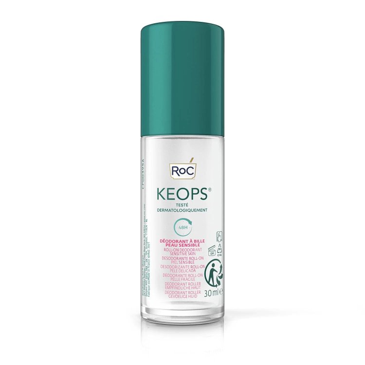 Roc Keops Deodorante Roll-on Pelle Sensibile Senza Alcool 48h 30ml