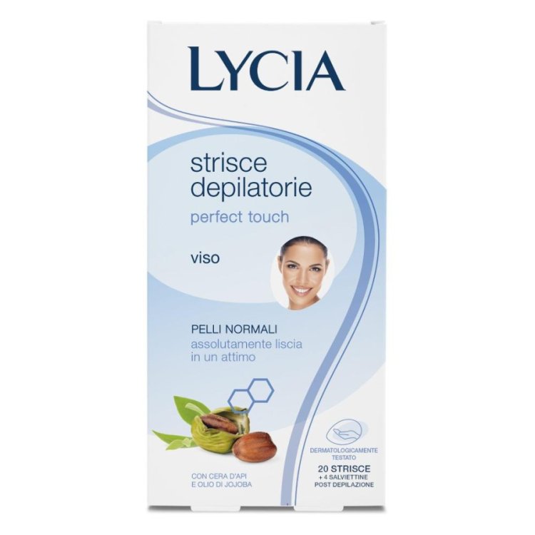 Lycia Simply Strip Viso Strisce Depilatorie Pelli Normali con Camomilla 20 Pezzi Lycia Simply Strip Viso Strisce Depilatorie Pelli Normali con Camomilla 20 Pezzi