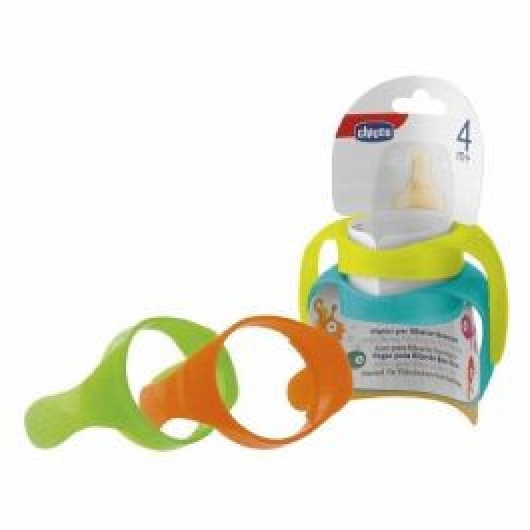 Chicco Manici per Biberon Benessere 4+ Mesi Aiuto Impugnatura Confezione da 2 Chicco Manici per Biberon Benessere 4+ Mesi Aiuto Impugnatura Confezione da 2