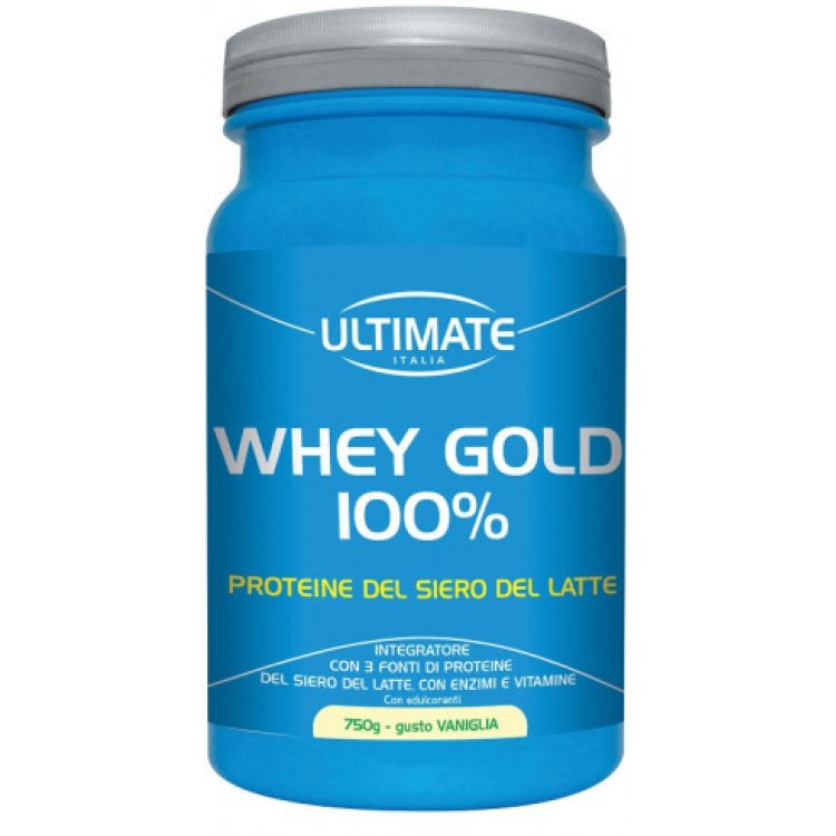Ultimate Whey Gold 100% Vaniglia Proteine Gluten Free con Vitamine B 750g