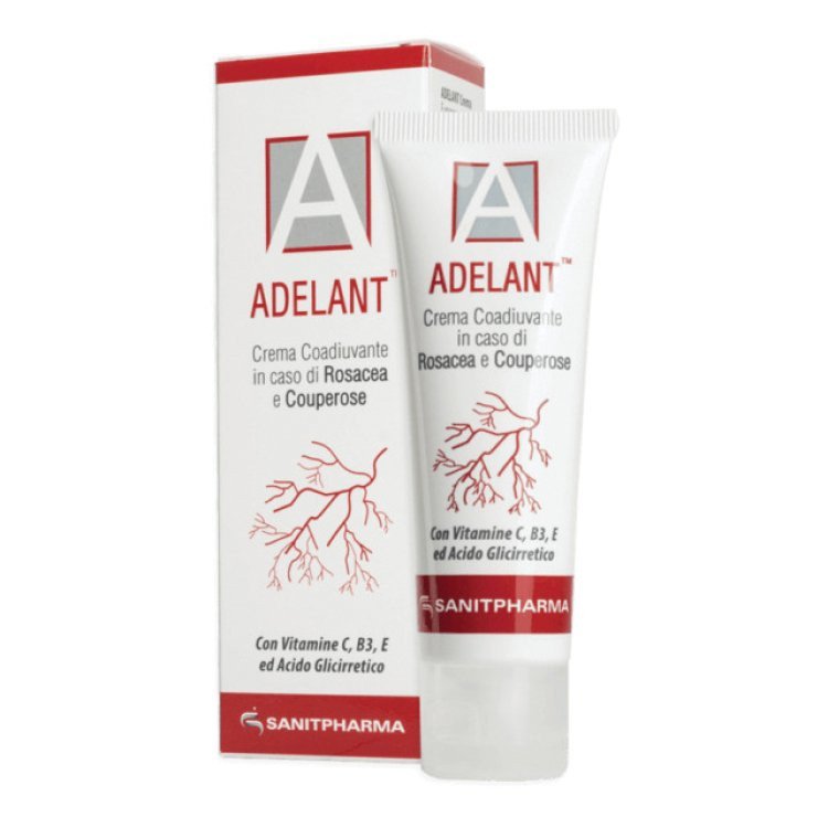 Sanitpharma Adelant Crema Viso Couperose Rosacea con Vitamine E Filtro Solare 50ml