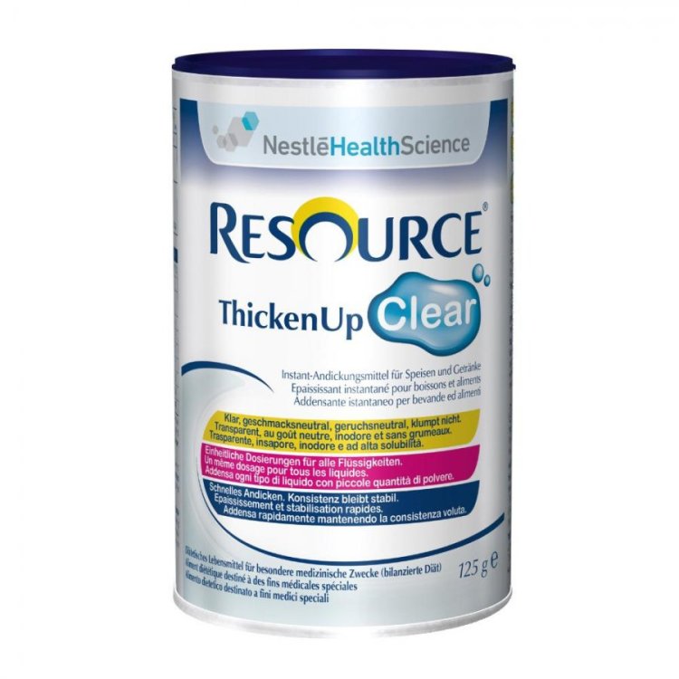 Nestl&eacute; Resource ThickenUp Clear Addensante per Disfagia Senza Glutine 125g