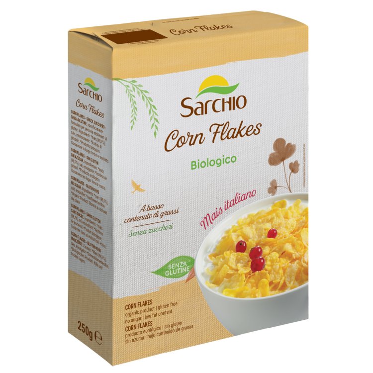 Sarchio Corn Flakes Senza Glutine Biologici Cereali per la Colazione 250 g