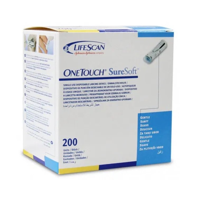 One Touch SureSoft Pungidito Monouso Ago Retrattile 28G per Prelievo 1 Pezzo One Touch SureSoft Pungidito Monouso Ago Retrattile 28G per Prelievo 1 Pezzo