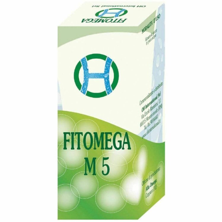 Oh International Srl Fitomega M5 Gocce Integratore Alimentare per Difese Immunitarie 50g