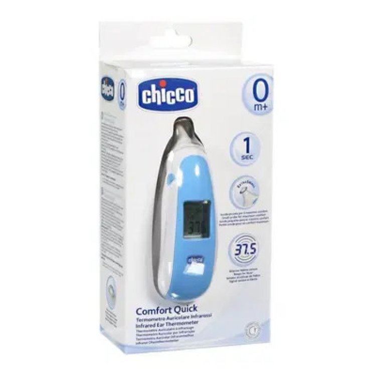 Chicco Comfort Quick Termometro Auricolare Infrarossi con Copri Sonda