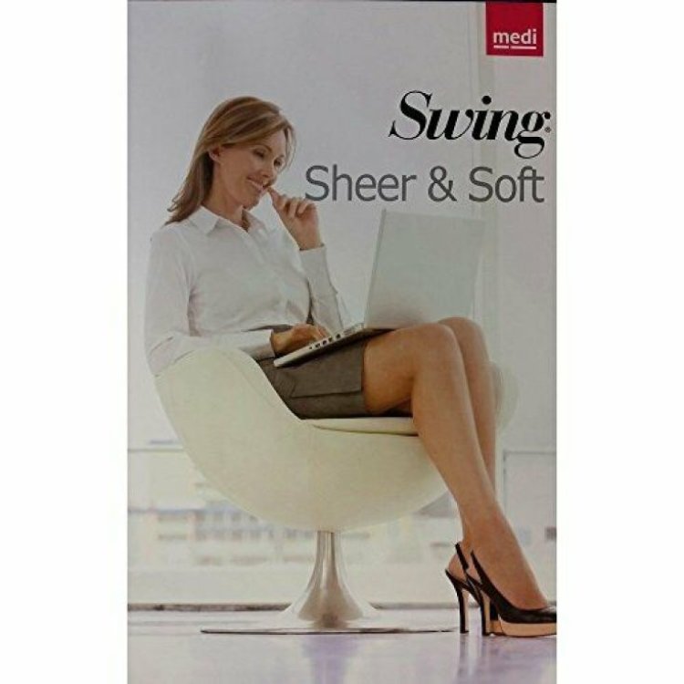 Medi Italia Sheer & Soft Calza Autoreggente Preventiva 14mmHg Naturale Taglia 2