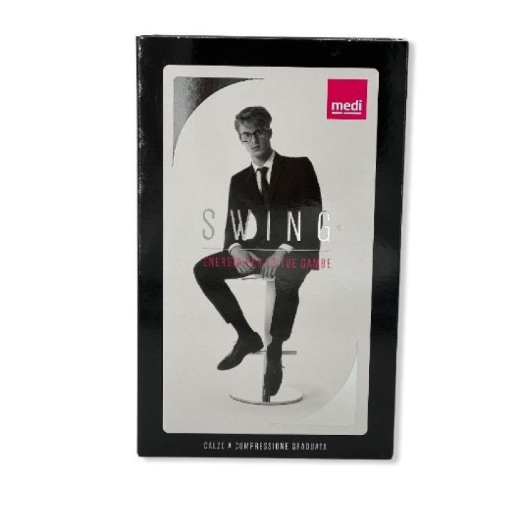 Medi Gambaletto Uomo Compressione Graduata Blu 18