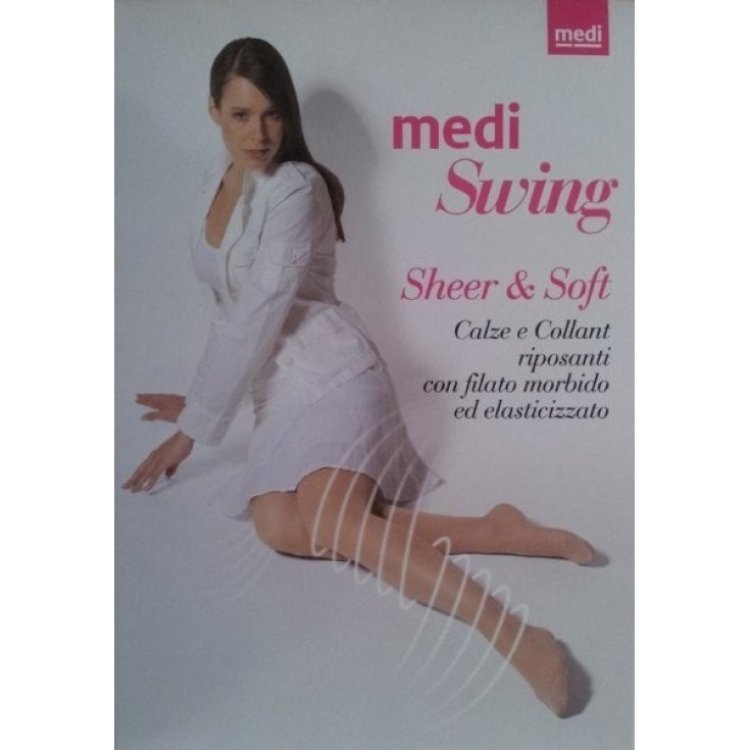 Medi Italia Sheer & Soft Collant Compressione Graduata 14 mmHg Caff&egrave; Taglia 3