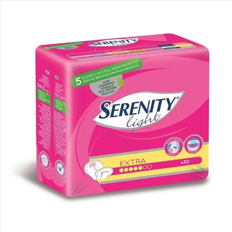 Serenity Light Lady Extra Assorbenti Incontinenza Anatomici 30 Pezzi Serenity Light Lady Extra Assorbenti Incontinenza Anatomici 30 Pezzi