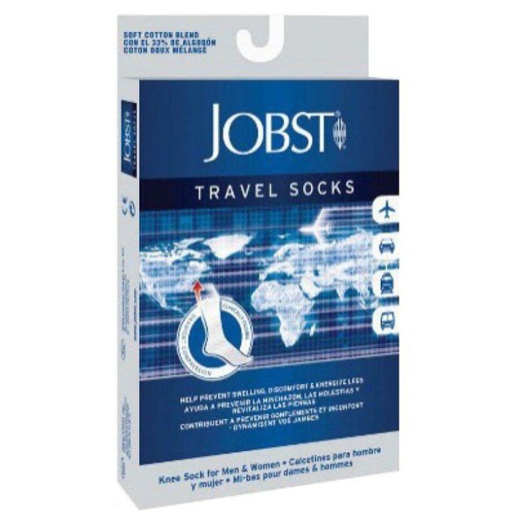 Jobst Travel Socks Gambaletto Compressivo Blu Taglia M