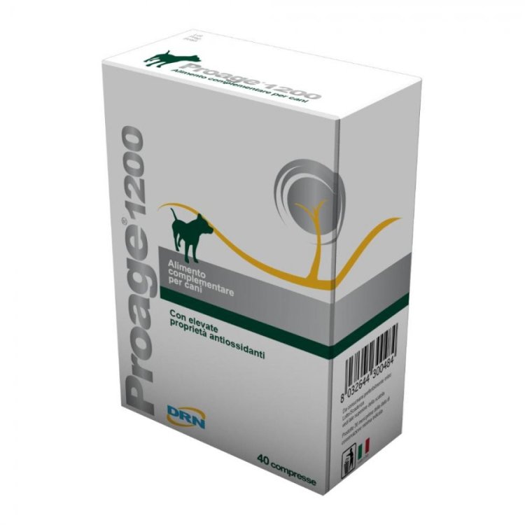 Drn Proage 1200 Integratore Antiossidante Cani Gatti Supporto Completo 120 Compresse