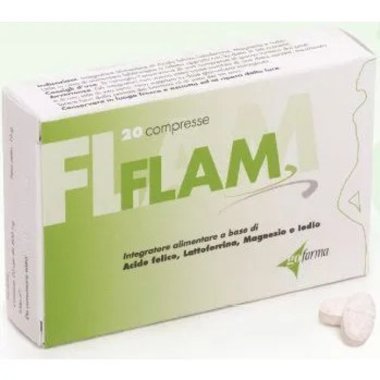Go Farma Flam Integratore Gravidanza con Acido Folico, Lattoferrina e Iodio 20 Compresse Go Farma Flam Integratore Gravidanza con Acido Folico, Lattoferrina e Iodio 20 Compresse