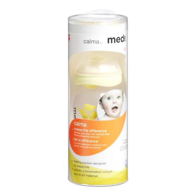 Medela Calma Biberon Allattamento Simula Seno 150ml con Tettarella in Silicone