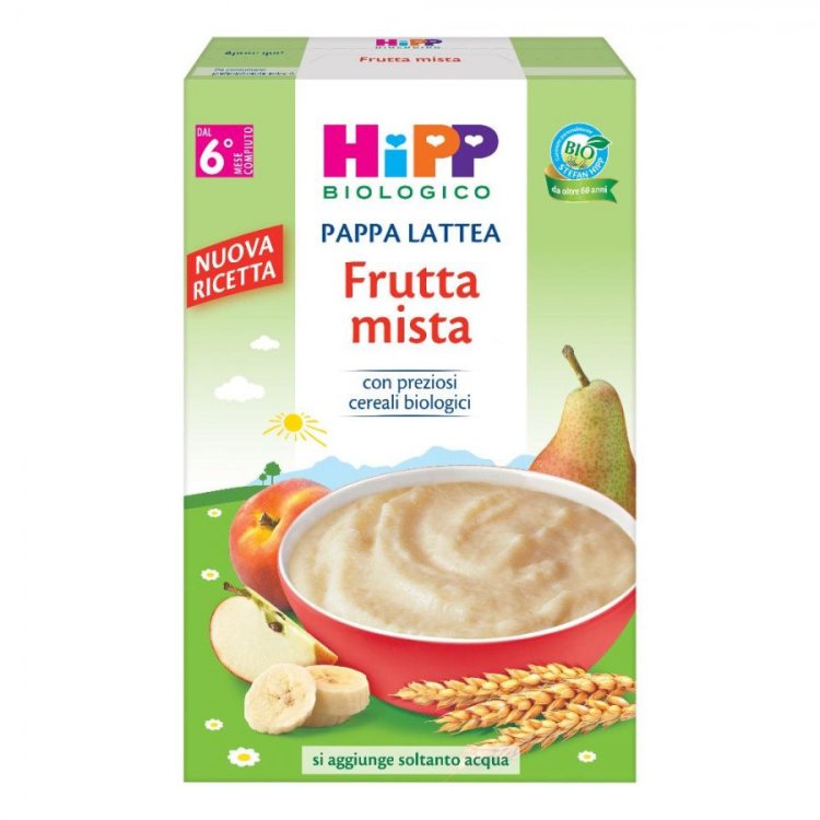 Hipp Bio Pappa Lattea Frutta Mista dal 6&deg; Mese con Latte 250g