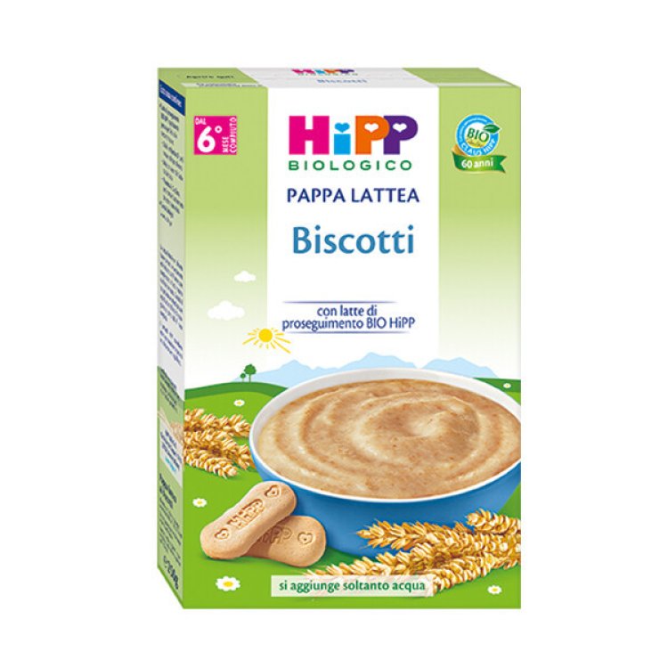 Hipp Bio Pappa Lattea Biscotti Dal 6&deg; Mese Senza Zucchero 250g