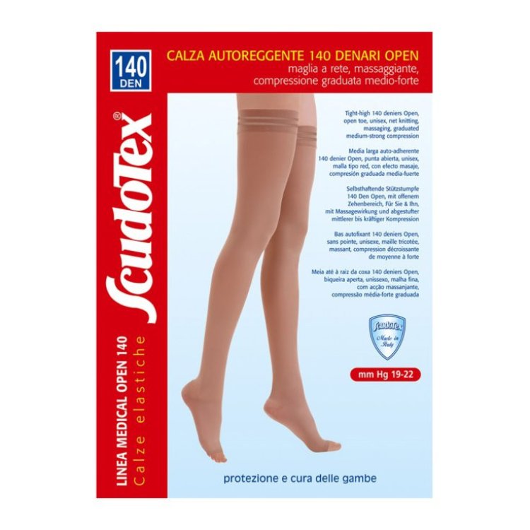 Scudotex Calze Autoreggenti 140 Denari Open Daino Taglia 4