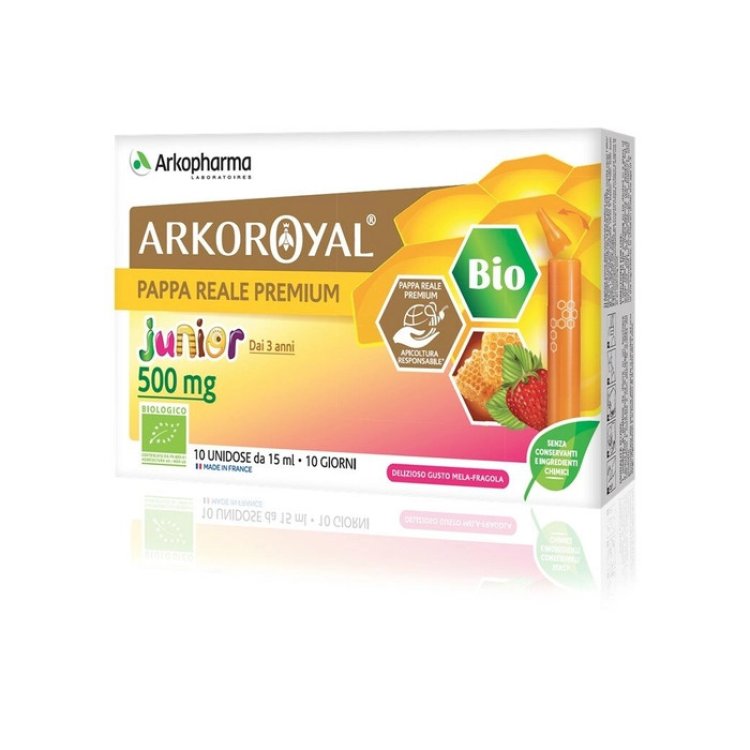 Arkofarm Arkoroyal Pappa Reale Bio Integratore per Bambini Mela Fragola 10 Unidose Arkofarm Arkoroyal Pappa Reale Bio Integratore per Bambini Mela Fragola 10 Unidose