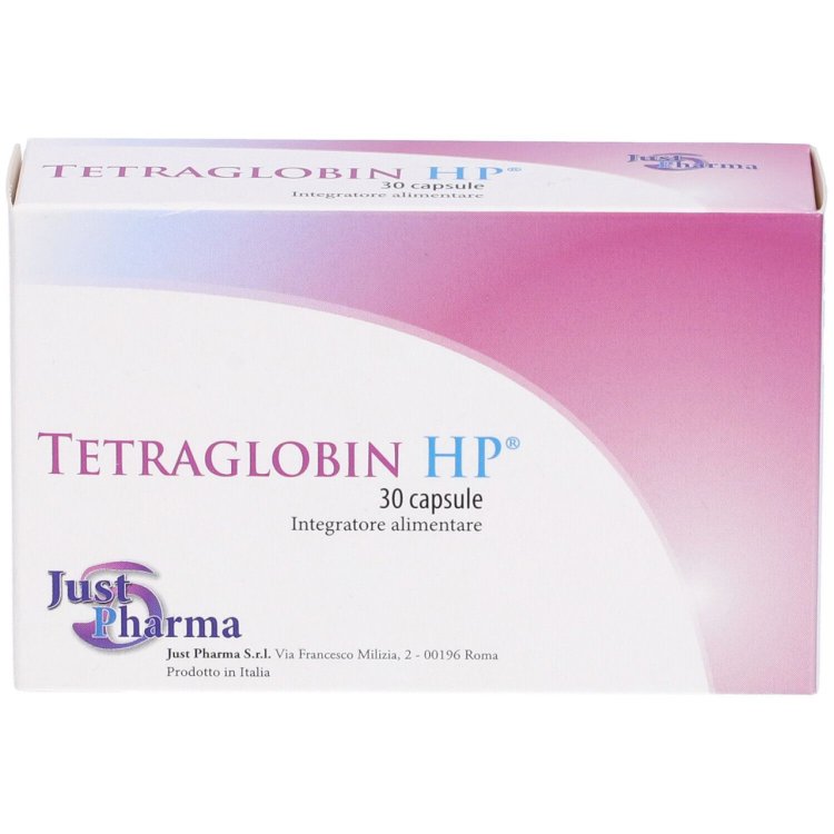 Just Pharma Tetraglobin HP Integratore per Metabolismo Ferro e Difese Organiche 30 Capsule Just Pharma Tetraglobin HP Integratore per Metabolismo Ferro e Difese Organiche 30 Capsule