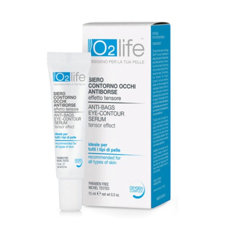 O2LIFE Siero Contorno Occhi Antiborse Antirughe Rivitalizzante Tubo 15 ml