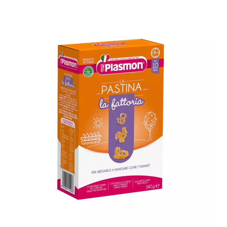 Plasmon Pastina La Fattoria Bimbi 10+ Mesi Con Calcio e Vitamine - 340g