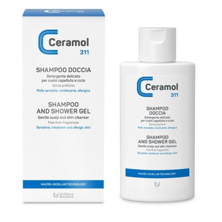 Unifarco Ceramol 311 Shampoo Doccia Delicato Pelli Sensibili Formato 200 ml