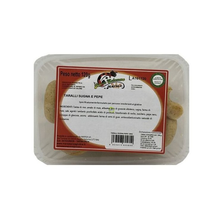 Mars&agrave; Taralli Sugna e Pepe Senza Glutine 120g