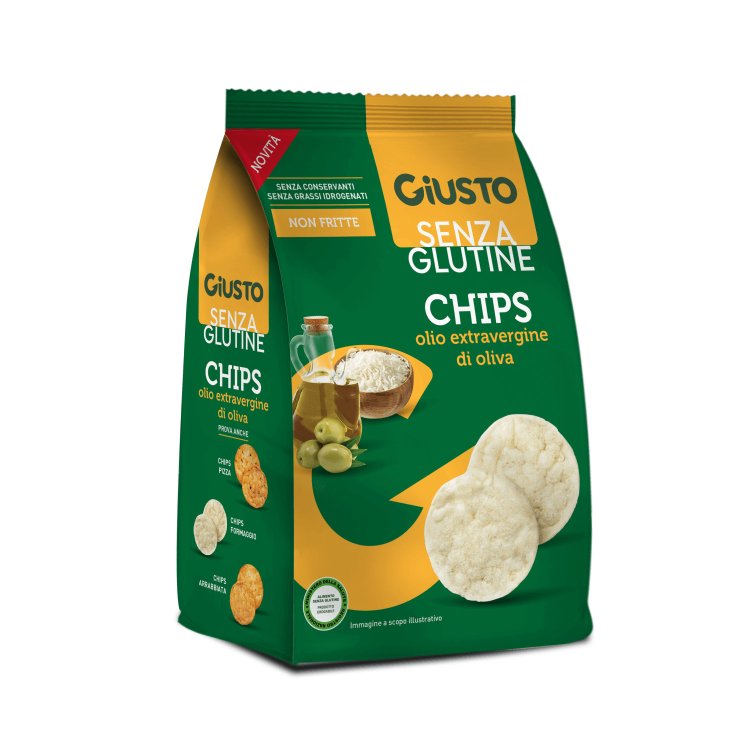 Giusto Chips Senza Glutine con Olio Extravergine di Oliva Giusto Chips Senza Glutine con Olio Extravergine di Oliva