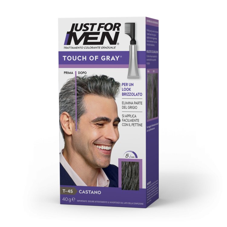 Just For Men Touch of Gray T45 Castano Trattamento Brizzolante 40g