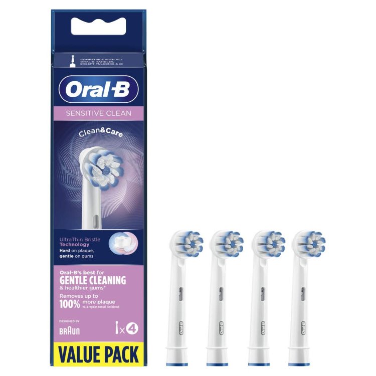 Oral-B Sensitive Care Testine di Ricambio per Denti Sensibili, 3 Pezzi Oral-B Sensitive Care Testine di Ricambio per Denti Sensibili, 3 Pezzi