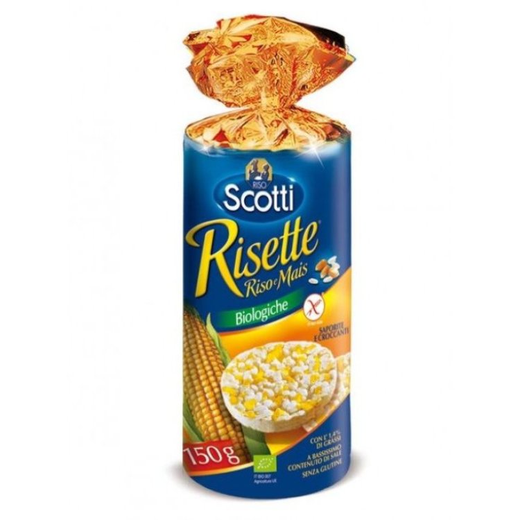 Scotti Risette Gallette di Riso e Mais Senza Glutine 150 g