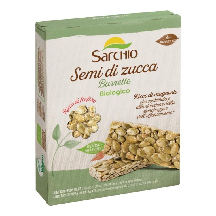 Sarchio Barrette ai Semi di Zucca Senza Glutine, 80 g
