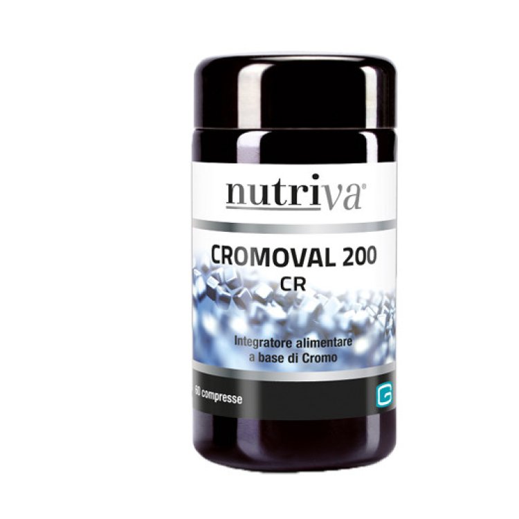 Nutriva Cromoval 200 Integratore per Metabolismo in Compresse, 60 pz