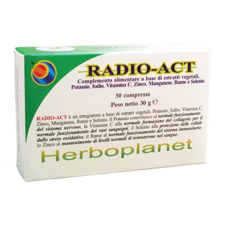 Herboplanet Radio Act Integratore Alimentare per Tiroide 30 Compresse Herboplanet Radio Act Integratore Alimentare per Tiroide 30 Compresse