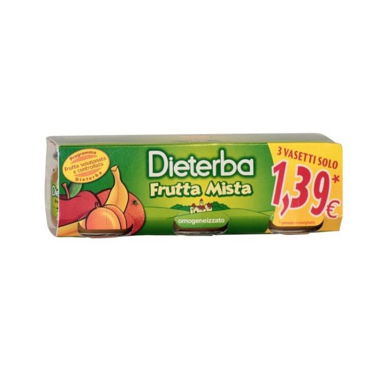 Dieterba Omogeneizzato Frutta Mista dal 4&deg; Mese 3x80g