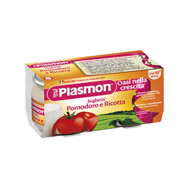 Plasmon Sughetto Pomodoro e Ricotta dal 10&deg; Mese, 2 vasetti da 80g