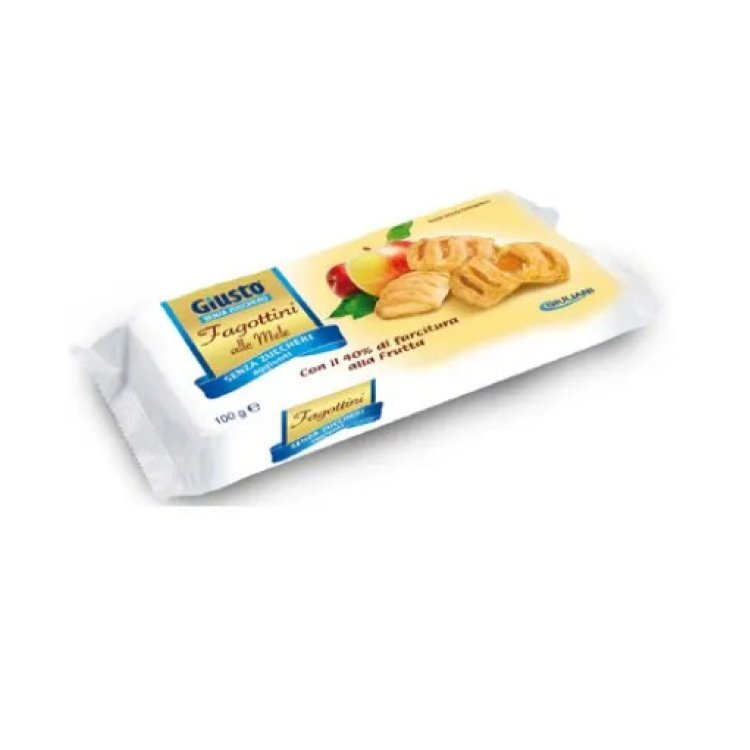 Giuliani Giusto Fagottini Mela Senza Zucchero Ideale per Merenda 100 g