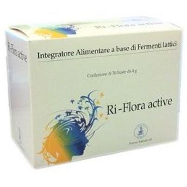 Nuova Astrum Ri-Flora Probiotici Integratore per Flora Intestinale 30 Bustine