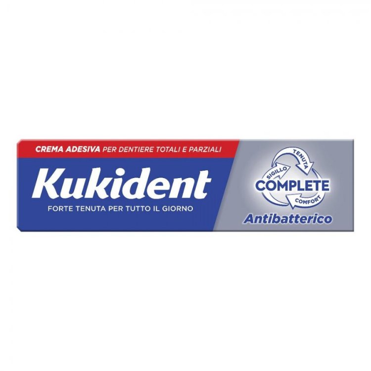 Kukident Complete Antibatterico Crema Adesiva per Protesi Dentarie 47g