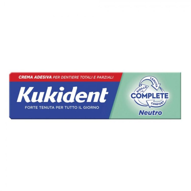 Kukident Complete Neutro Crema Adesiva per Protesi Dentarie 47 g