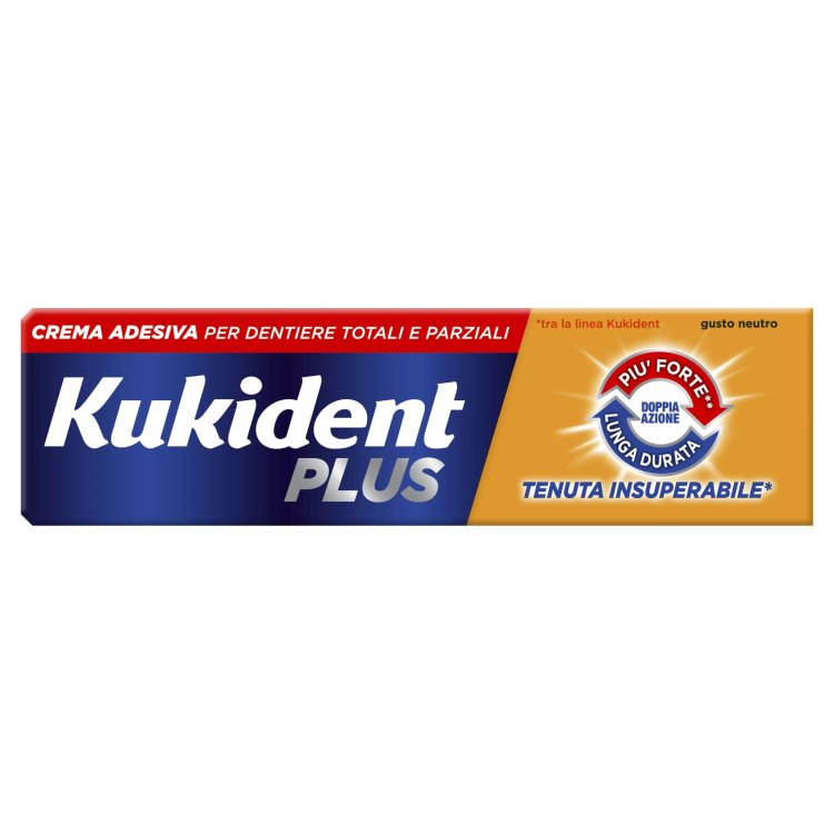 Kukident Doppia Azione Crema Adesiva Protesi Dentarie 40 g Kukident Doppia Azione Crema Adesiva Protesi Dentarie 40 g